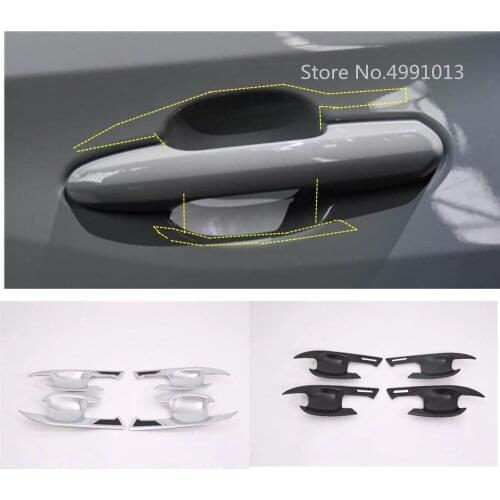 For Toyota RAV4 2019 2020 2021 Car Garnish Body Styling Sticker Frame Trim Door Handle Bowl Armrest Panel Hoods 4pcs