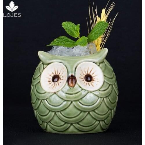 450ml Hawaii Tiki Mugs Cocktail Cup Beer Beverage Mug Wine Mug Ceramic Easter Islander Tiki Mug Bar Tool