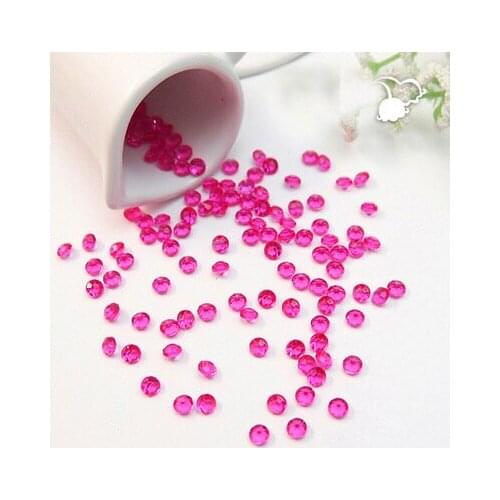 Free Shipping 5000Pcs 4.5mm Fushsia Acrylic Diamond Scatters Table Scatters Wedding Decoration Beads Event Party Supplies Hot