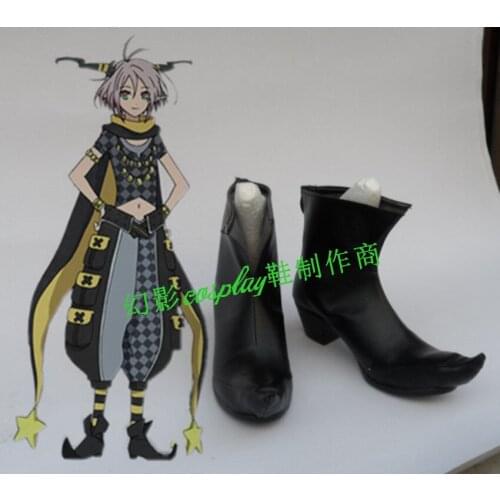 Amnesia 0RION Black Halloween Cosplay Shoes Boots H016