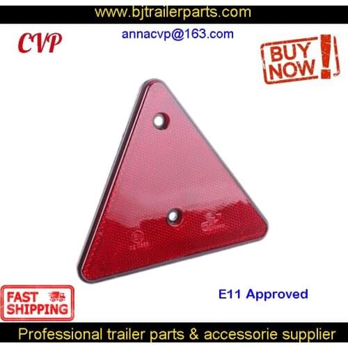 CVP 1 PCS Triangle Reflector Trailer Light Lamp RV Parts RED Camper Caravan Accessories