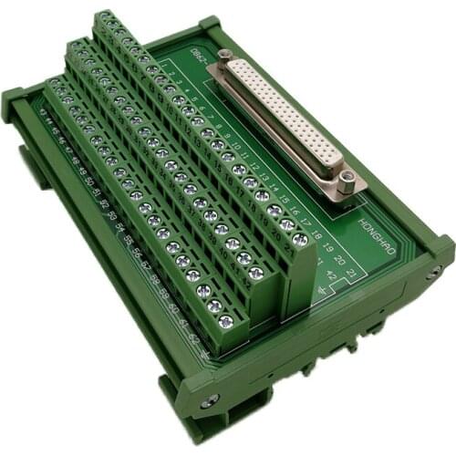 DB62 terminal board relay adapter board industrial control special gold-plated socket 3-layer terminal compatible with ADAM-3962
