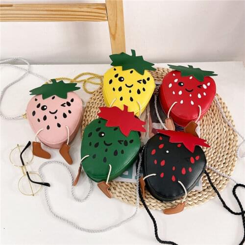 Children bag cute girl cross-body bag purse fruit modeling bag strawberry pineapple