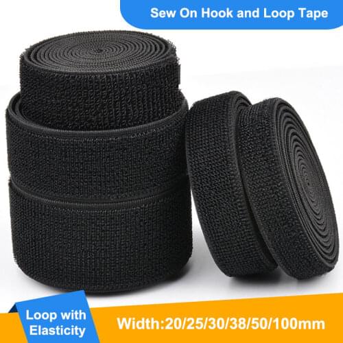 2-5cm Elastic Velcro Magic Nylon Elastic Loop Velcro Bandage Velcro Wristband Wristband Bandage DIY No Glue 50Meter Long