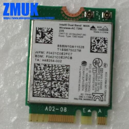 Int Dual Band Wireless-AC 7260 WiFi+BT 4.0 Card 7260NGW AC For Lenovo Thinkpad x240 x240s L440 W541 Series,PN 04X6082 SW10A11528