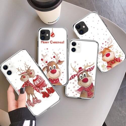 Cartoon Christmas Case For Samsung Galaxy M32 A22 A21s A51 A52 S21 S20 Ultra FE S30 Lite S11e S10 S9 Plus A32 A71 A30S A50s Caso