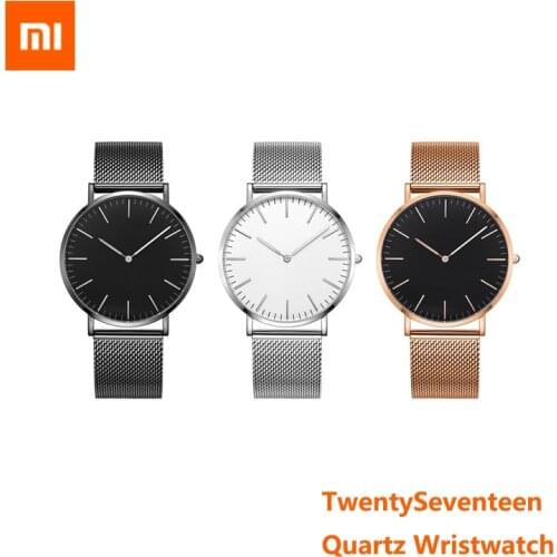 Xiaomi TwentySeventeen Stainless Quartz Couple Wristwatch 5.5mm Men Women Watch Waterproof Steel Bracelet 3ATM Gift For Lover