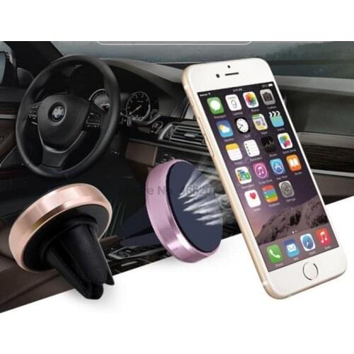 By DHL 200pcs Car Phone Holder 360 Degree Rotatable Magnetic Air Vent Mount Car Holder Magnetism Mobile Phone Holder Stand
