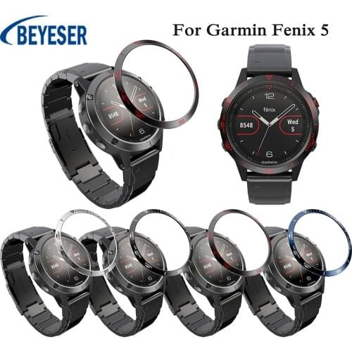Fit For Garmin Fenix 5 Watch Case Cover Anti-scratch Protection Steel Ring Bezel Cover Protection Ring