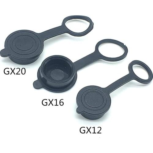 2pcs Dust Cover for GX12 GX16 GX20 12mm 16mm 19mm Aviation Plug Connector Cover Waterproof Rubber Cap