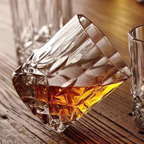 Crystal Whiskey Glass Lead-free Transparent Beer Wine Cocktail Glass Cup Home Bar Wedding Party Drinkware Drinking Glasses Gifts