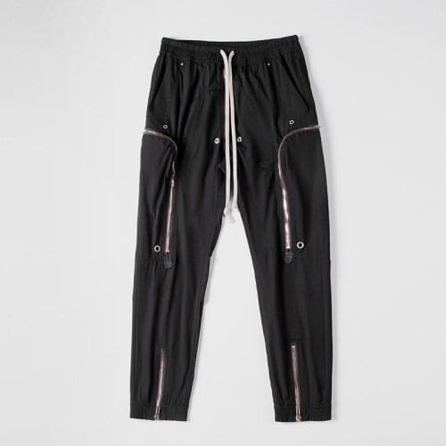 American Famous Brand RO 2020ss New Multi Zipper Casual Pants Sweatpants Men Trousers Mens Pants Streetwear Techwear Y2k Traf