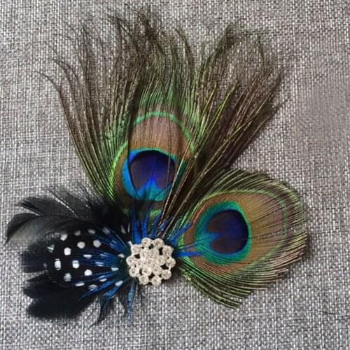 Wedding For Girls Bride Daily Peacock Feather Bridal Cute Gift Jewelry Head Accessories Hair Pin