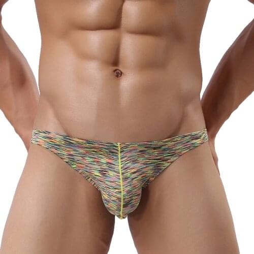 Mens underwear U convex sexy comfortable breathable package butt mens briefs color fashion personality stretch underpants men