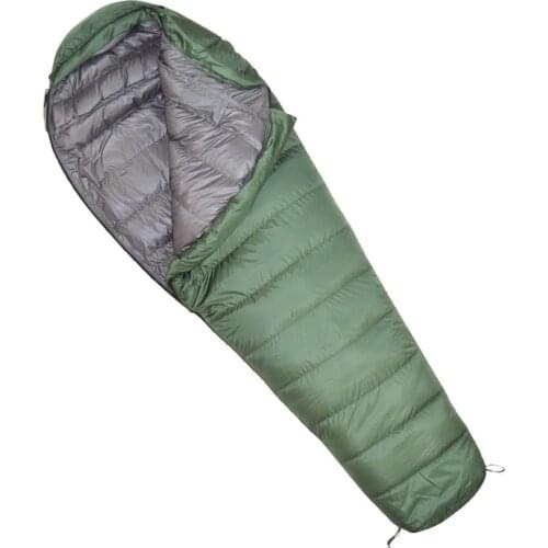 Adult 800G/1000G/1200G Filling White Duck Down Ultra Light Outdoor Sleeping Bag Camping Trip Portable In Cold Weather