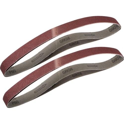 Uxcell 4pcs 1-inch X 30-inch(25mm X 770mm) Sanding Belt 80 Grit Aluminum Oxide to wood, plastic, fiberglass steel etc