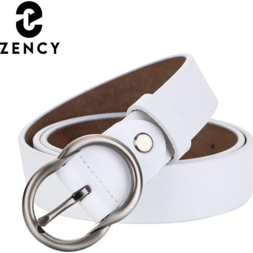 Zency Soft Cowhide Leather Waist Belt Female Buckle Ladies Belts Luxury Design Elegant Womens Waistband High Quality Belts