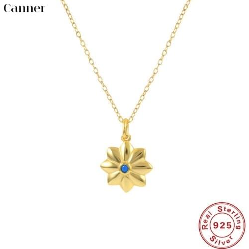 Canner 925 Sterling Silver Clavicle Choker Necklace Gold Chain Necklaces For Women Party Gift Fine Jewelry collier collares W5