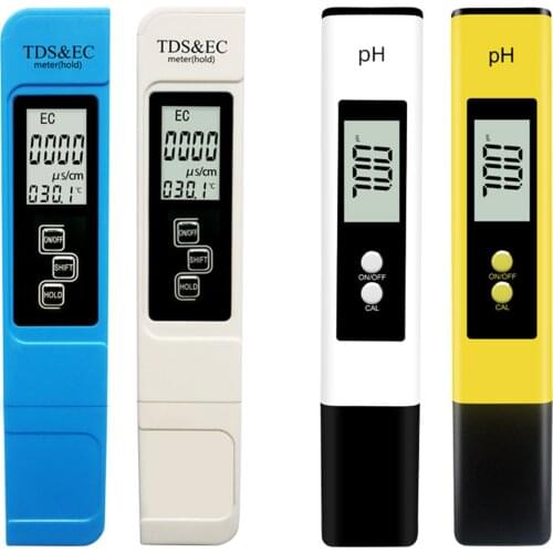 PH Value Test Prod EC&TDS Conductivity Water Quality Testing Pen PH Acidometer Water Quality Detector