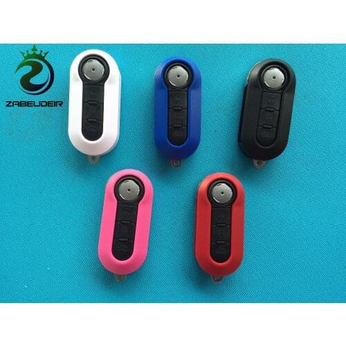 Pusakieyy 1pcs of new replacement cover case For Fiat 500 PANDA BRAVA PUNTO STILO 3 Button Remote Flip Key Fob shell uncut blade