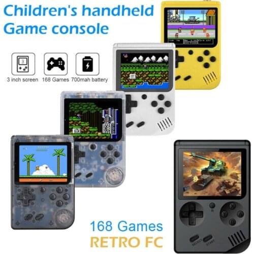 168 IN 1 Retro nostalgic childrens Video Game Console Handheld Game Portable Pocket Mini Handheld Player Kids Gift