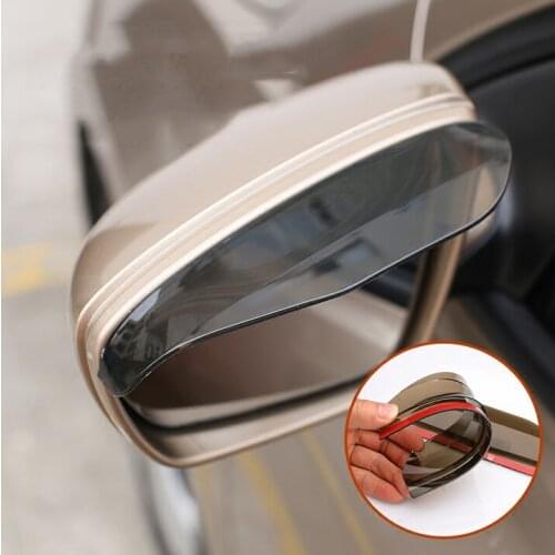 2pcs Car rearview mirror rain eyebrow stickers accessories for audi a3 8p peugeot 206 golf mk7 opel corsa d audi tt