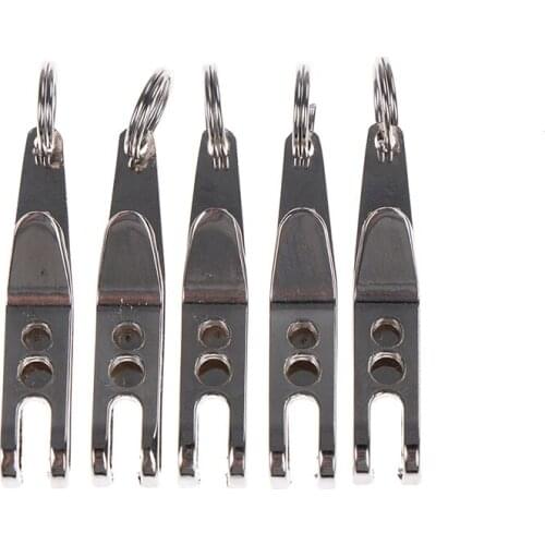 5Pcs Stainless Steel Outdoor Quicklink Tool EDC Bag Suspension Clip with Key Ring Carabiner