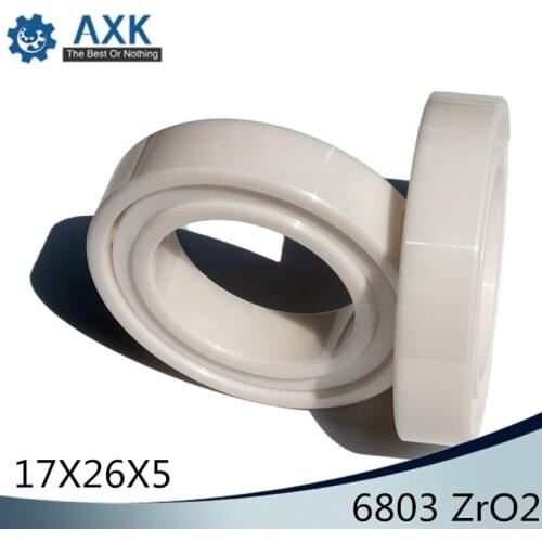 6803 Full Ceramic Bearing ( 1 PC ) 17*26*5 mm ZrO2 Material 6803CE All Zirconia Ceramic 6803 Ball Bearings