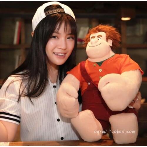 Large Official Wreck It Ralph Plush Ralph Stuffed Toy 53cm Kids Boys Toys for Children Gifts with voice
