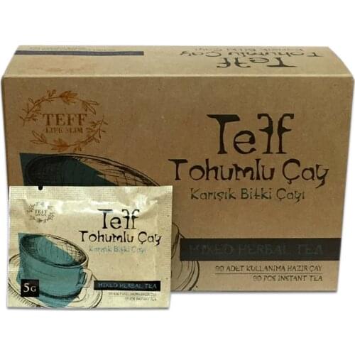 Teff Life Slim Tea 30x5 Gr Tea Bag Aid to TEFF seed mixed herbal tea instant weight loss - Free Shipping