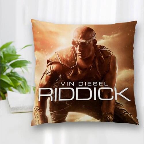 Hot Sale Custom Decorative Pillowcase Riddick Classic Movie Square Zippered Pillow Cover Best Nice Gift 20X20cm 35X35cm 40x40cm