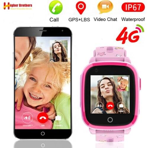 IP67 Waterproof Smart 4G Remote Camera GPS WI-FI Kids Students Wristwatch SOS Video Call Monitor Tracker Location Phone Watch