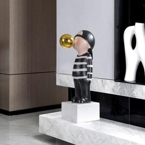 Creative Home Decor Resin Sculptures Abstract Figure Statues Boy Ornaments Home Living Room Decoration Nordic Housewarming Gifts