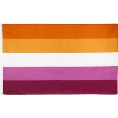 90*150cm LGBT 2021 Lesbian Flag for Decoration b6