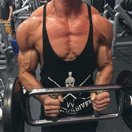 Mens Vest New Bodybuilding Tank Top Men Gyms-clothing Stringer Fitness Gyms Shirt Brand Clothing Muscle Workout Cotton Tank Top