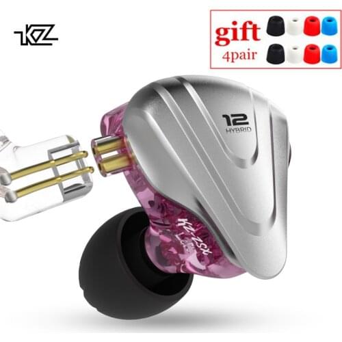 KZ ZSX Terminator Metal Earphones 5BA+1DD Hybrid HIFI In-ear Bass Earbuds Sport Metal In-Ear Monitor Noise Cancelling Earphones