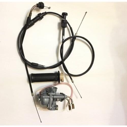 NEW PW50 Part Carburetor Throttle & Choke cables and Throttle Grip fit PW50 Loncin Jianshe PY50
