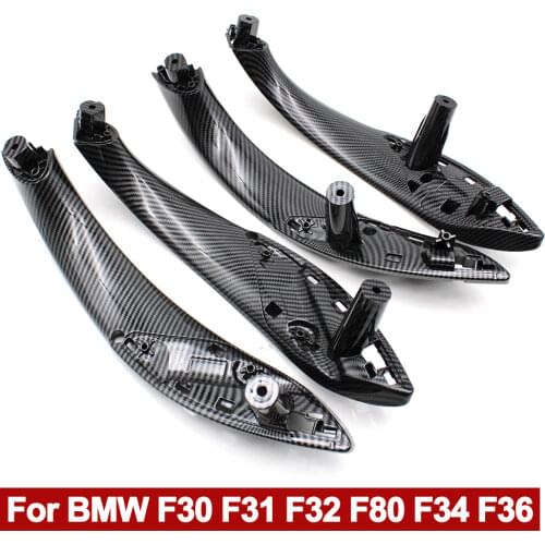 Quality Carbon Fiber Interior Door Handle Inside Panel with Outer Cover For BMW 3 GT 4 Series F30 F80 F31 F32 F33 F34 F35 F36