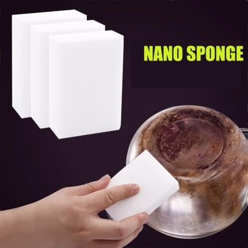 High-density Brush Pot Kitchen Sponge Wipe for Dish Kitchen Cleaning Eraser Nano Sponge Multi-functional Magic Wipe 100 pcs/lot