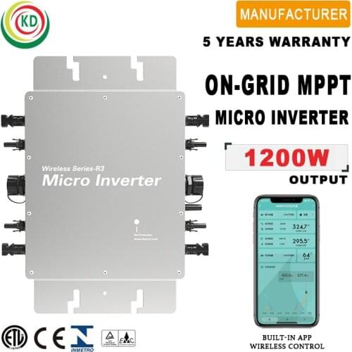 1200W hybrid power Micro Inverter, on grid solar inverter, smart solar power system home with Intelligent Internet of Thing