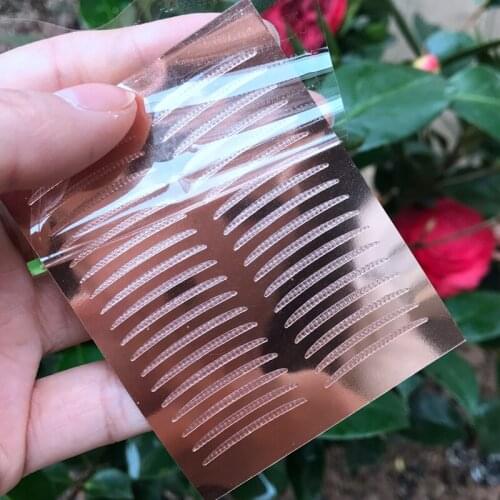Eyelid Sticker Lace Double Sticky Lace Couple Tape Women Invisible Double Eyelid Tapes Makeup Eye Stickers Fork Makeup