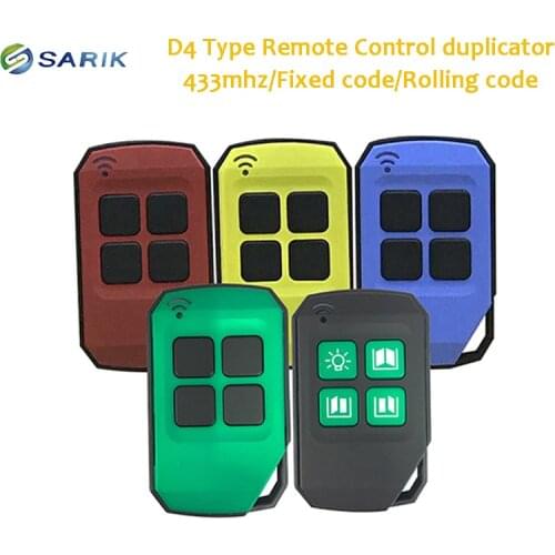 433MHZ Universal Remote Control Key for Garage Door Electric Door Wireless Cloning Copy Key Compatible Fixed Code rolling Code