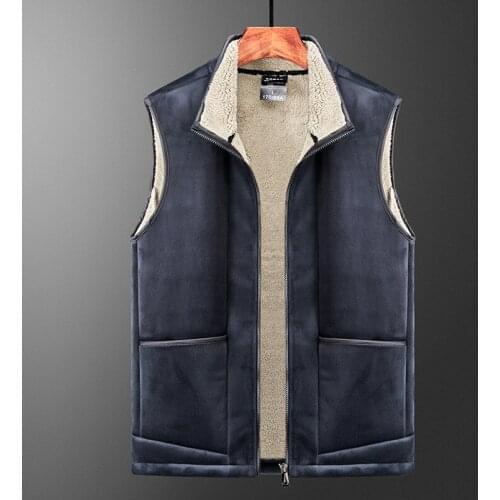 Mens Vest Wool Multi Pockets Sleeveless Men Thick Warm Waistcoat Windproof For Winter Casual Outwear Male Waistcoat Clothing