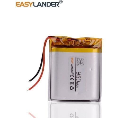 3.7V 903035 950mAh Rechargeable li Polymer Li-ion Battery For Tablet PC Power bank mobile electronic part DIY