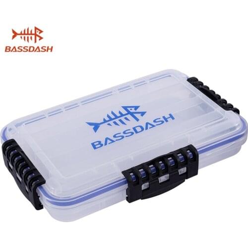 Bassdash 3600 Tackle Storage Waterproof Utility Tackle Box Fishing Lure Tray with Adjustable dividers