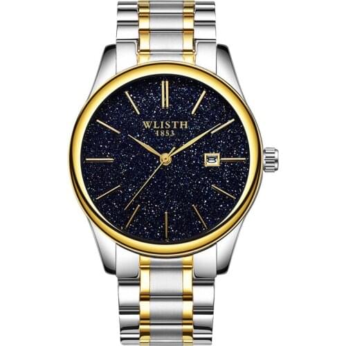 Mens Watches Bright Star Fashion Waterproof Student Calendar Female Wristwatch Waterproof Luxury Brand Imitation Brands 2020