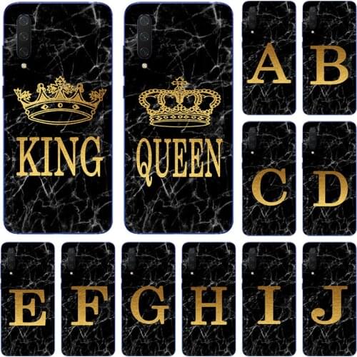 Phone case For Xiaomi Mi 9 SE Pro A3 Lite CC9 CC9e Mi9 9SE Marble Golden alphabet background Soft TPU Print Cover Fundas