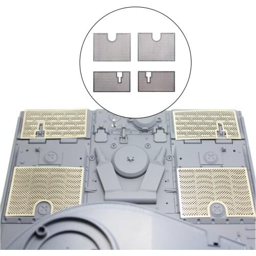 Decoration Metal Protective Net Armored Metal Guard Plate for 1/16 Heng Long German Tiger 3818 RC Tank Upgrade Parts