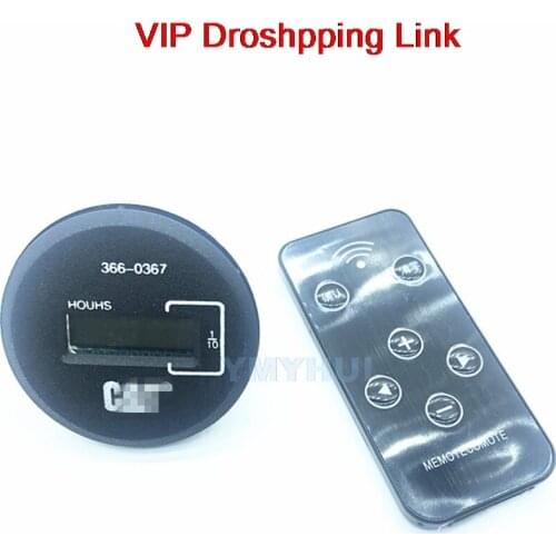 For CAT 307 312 320D 320D2 336 D2 Excavator Hour meter Timer Working Hour meter Timer with remote control Excavator Accessories