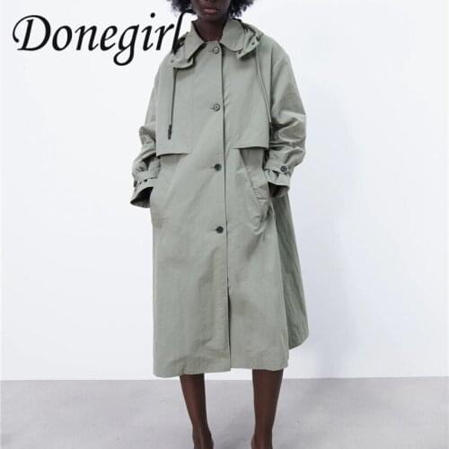 Женские длинные тренчи Donegirl China At AliExpress